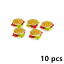 City Food Hamburger Fries Accessories Friends MOC Building Blocks Drinks Fruit Vegetable Bread Fish Bottle Parts MOC Brick Leduo