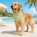 Dog Bandana Fruit Floral Spring Washable Soft Doggy Scarf Kerchief Summer Adjustable for Small Medium Large Dogs Pets