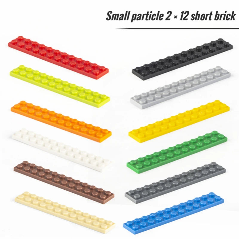 10Pcs Small Particle 2445 2x12 Plate Building Block Flat DIY Parts Buildmoc Compatible Assembly Particle Creative Gift Toys