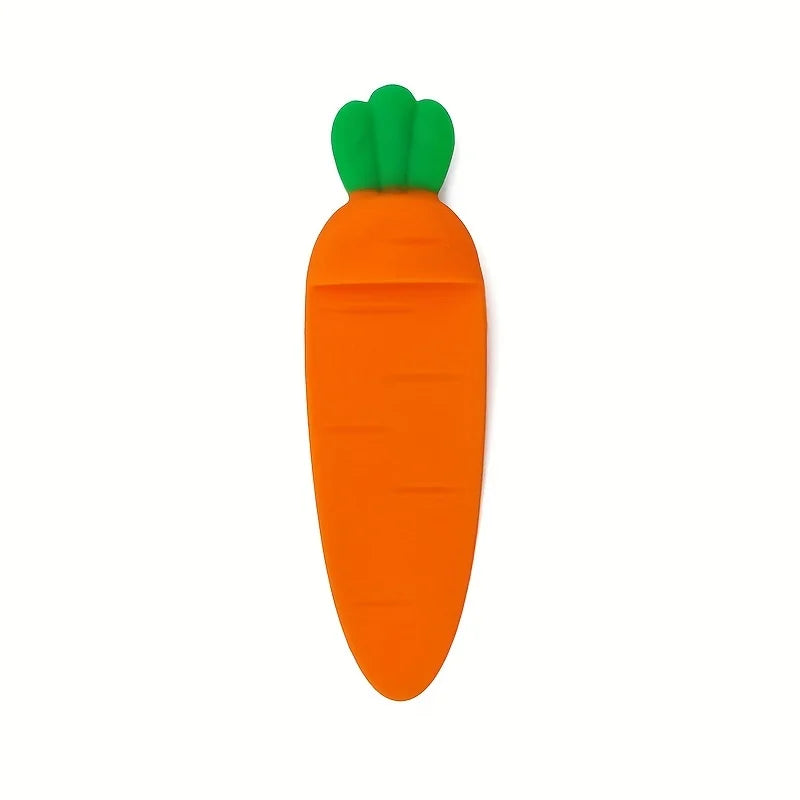 1pc Creative Cute Silicone Carrot Bookmark for Pages Books Readers Children Collection