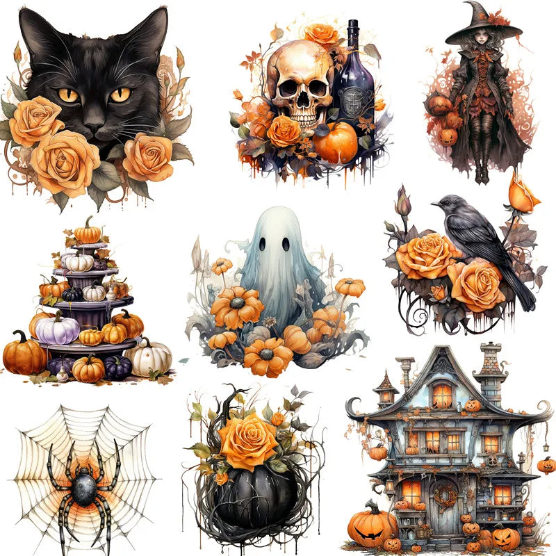 Halloween Stickers Crafts And Scrapbooking stickers kids toys book Decorative sticker DIY Stationery