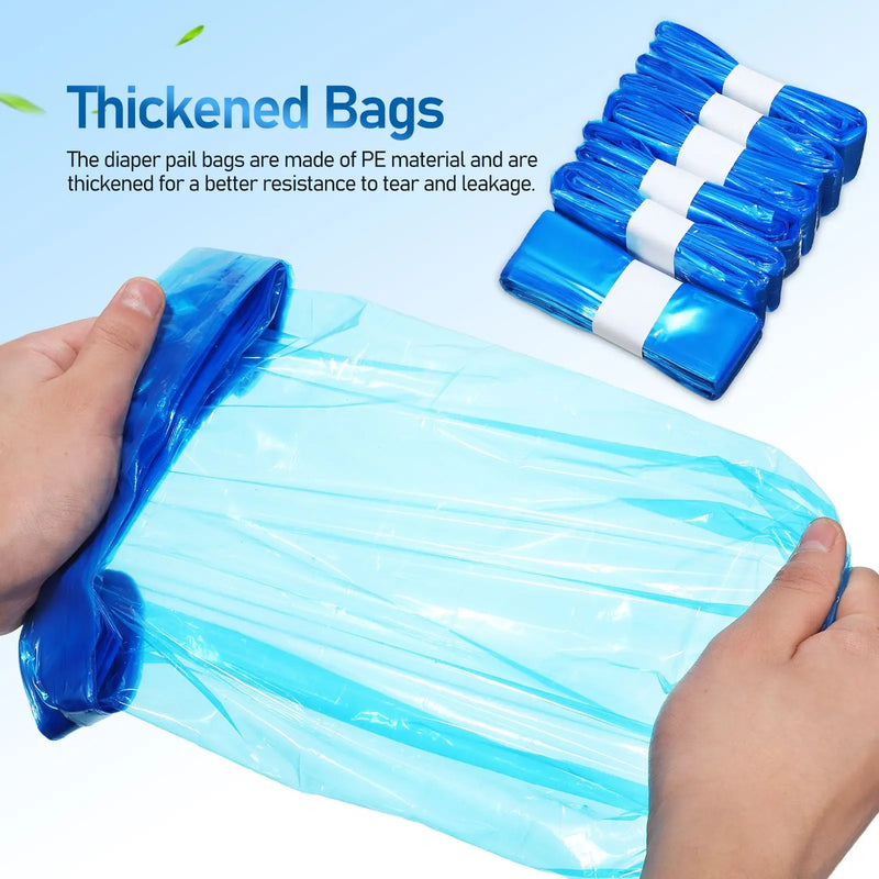 5 pcs Nappy Bin Liners Diaper Pail Refills Unscented Refills Bags Garbage Bags Disposal Bags