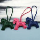 Pony Bag Charm, PU Leather Luggage & Car Pendant, Premium Versatile Travel Accessories