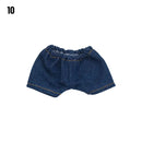 10CM Doll Clothes Fashion Tops Denim Jacket Casual Wears Jeans Pants For 1/12 Dolls Clothes Accessories Kids Toys
