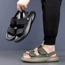 Sandals for Men 2026 New Summer Breathable Soft Bottom Casual Anti Slip Wear Beach Shoes Dual Purpose Driving Slippers Sandals