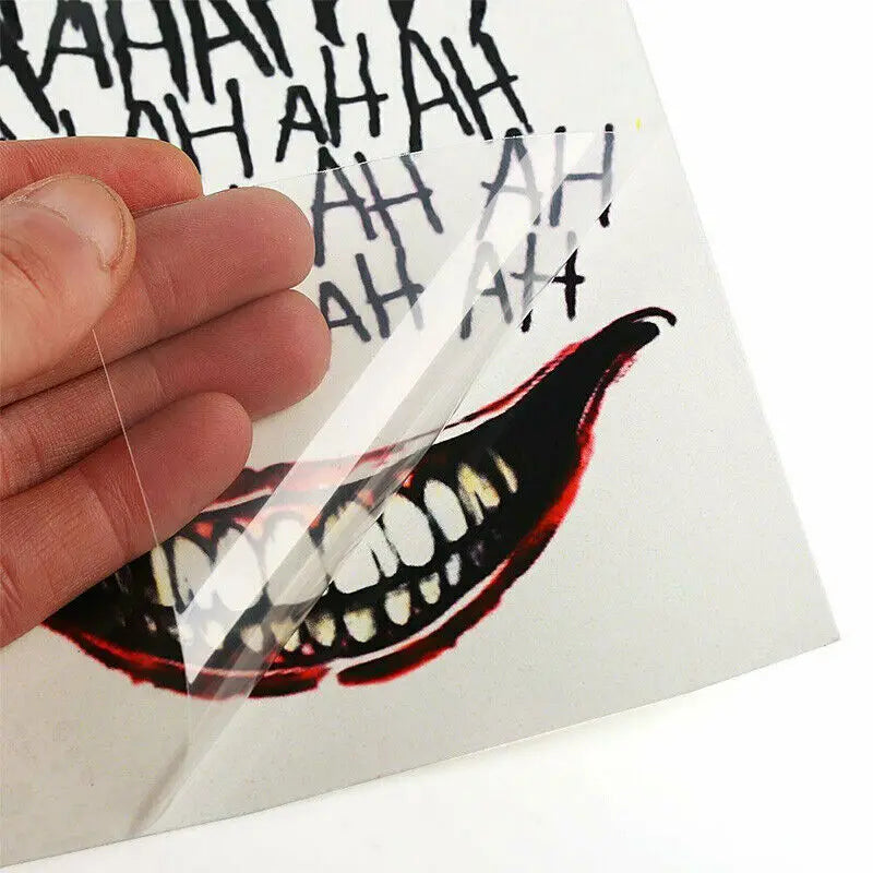 Halloween Tattoos Stickers Horror Makeup Joker Smile Stickers For Halloween Decoration Haunted House Cosplay Props Costume