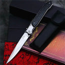 12" Large Folding Pocket Knife, EDC Knife, Stainless Steel Blade and Wooden Handle Folding Knife for Men Outdoor Camping Hunting