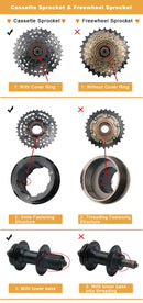 RIDERACE Bicycle Cassette Flywheel Remover Sprocket Extractor Bike Upgrade Rotor Lockring Removal Wrench Chain Whip Repair Tools