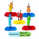 Disney number building blocks cartoon animation table decoration father's day graduacion party stickers decoration anniversaire