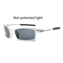 Glitztxunk Polarized Sunglasses Men Brand Designer Square Sports Sun Glasses for Men Driving Black Frame Goggle UV400 okulary