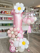 The Bloom Parade | 42pc Daisy Pillar Balloon Party Set