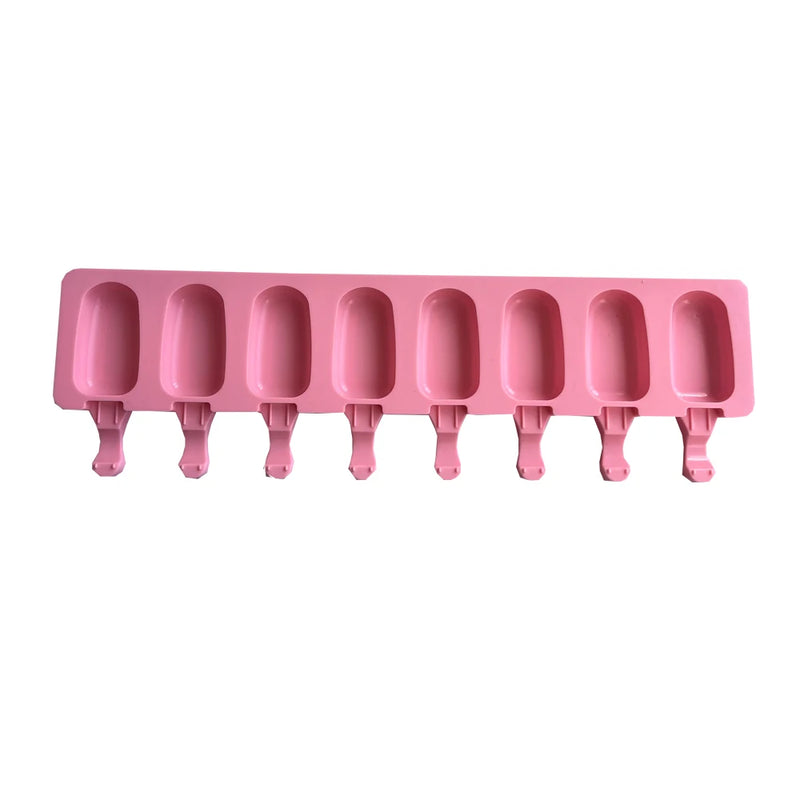 8 Hole Silicone Ice Cream Mold Ice Popsicle Molds DIY Homemade Dessert Freezer Fruit Juice Ice Pop Cube Maker Mould