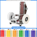 775 Motor Mini Belt Sander Electric Bench Grinder 304 Stainless Steel TableTop Polisher Sanding Machine Adjustable Speed