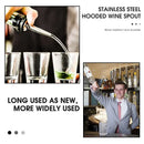 3 Pcs Stainless Steel Classic Bottle Pourers Tapered Spout Liquor Pourers with Rubber Dust Caps Spouts for Pours Liquor