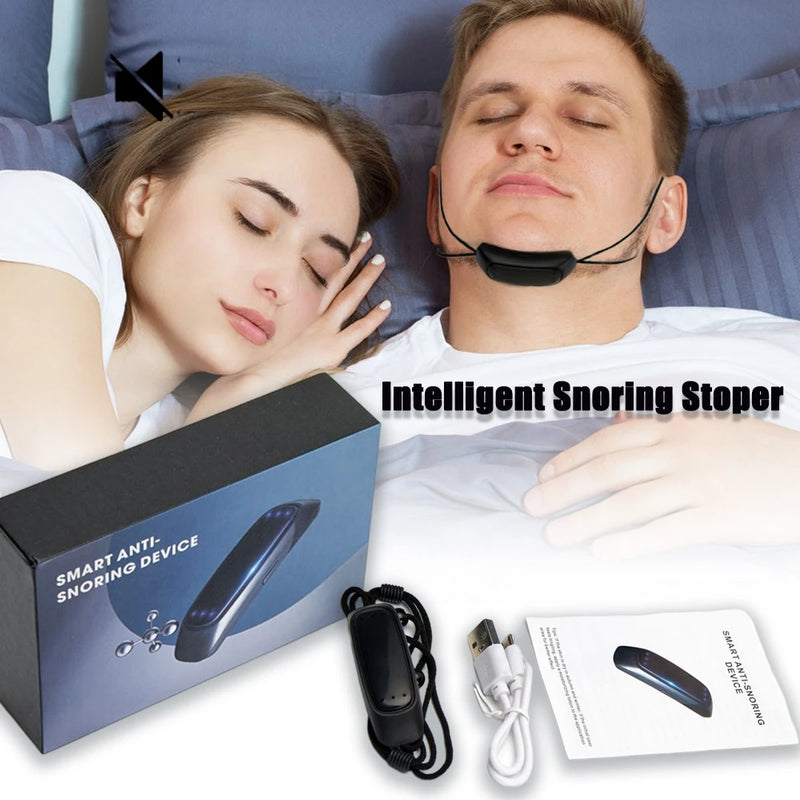 Pulse Anti Snoring Device Smart Anti Ronco Device Electric Snoring Stopper Muscle Stimulator Effective Solution Snore Sleep Aid