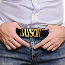 Customized Name Oval Belt Buckle for Men Women Vintage Jewelry Father's Day Gift Stainless Steel Letters Belt Buckle Best Man