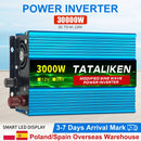 1000W-10000W Inverter 12V/24V 220V Pure Sine Wave Converter Solar Inverters With LED EU Socket
