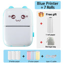 Mini Thermodrucker Drahtlos BT 200dpi Etikett Foto Notiz Falsche Frage Druck Tag Bluetooth Drucker USB Kabel Tragbar