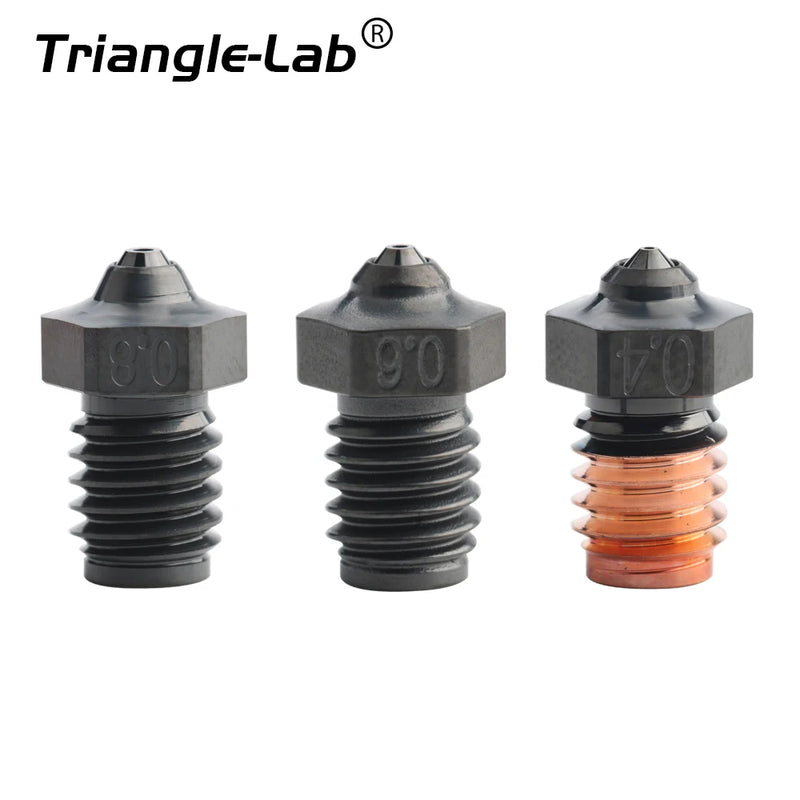 C Trianglelab Phaetus collaboration Tungsten Carbide Nozzle v6 Super Wear-Resistance DLC coating M6 thread for v6 hotend DDE blv