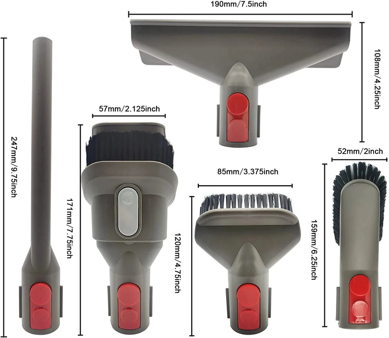 Replacement Brushes Nozzle for Dyson V11 V10 V8 V7 V15 Storage Bracket Vacuum Cleaner Spare Quick Release  Accessories