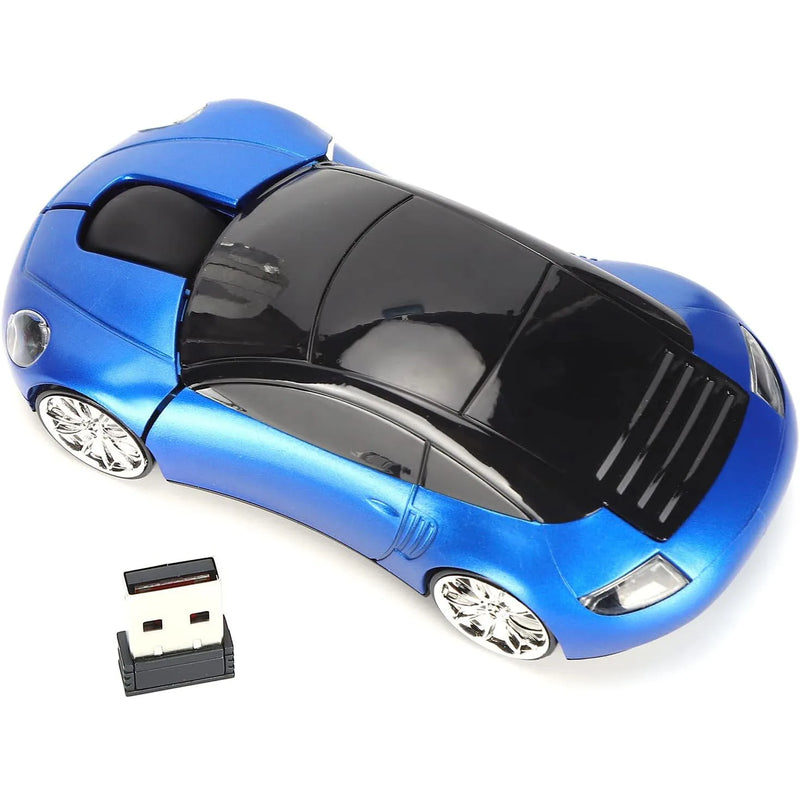 2.4G Wireless Mouse Car Mouse, Wireless Mouse Car Shape Ergonomic Optical Cordless Mice with USB Receiver Mause for PC Office