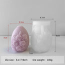 Easter Day Gift Egg Candle Making Silicone Mold Festival Embossed Butterfly Eggs Resin Epoxy Mould Sunflower Rose Soap Wax Tools
