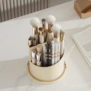 Rotating makeup brush storage box to give your dressing table a new look and easy storage