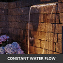 The Cascade Architect | Stainless Steel Waterfall Pool Fountain with Variable Heights
