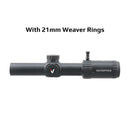 VictOptics S6 1-6x24 SFP Riflescope With Red&Green Illumination Turret lock System Wide Field of View Design For AR 15 .223 5.56