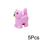 City Animal Building Blocks Duck Swan Pig Cat Figures Bird Dog Zoo Farm Accessories Small Particles Bricks Set Kid Toys Gifts