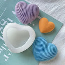 Handmade Molds Woven Love Heart Silicone Mold Diy Heart-shaped Candle Soap Plaster Cake Chocolate Baking Valentine's Day Gift
