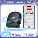 XTOOL AD20 Bluetooth Auto OBD2 Scanner 2025 Code Reader OBD 2 Diagnostic Tools Read fault code Engine Diagnosis Free Application