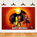 Cartoon The Incredibles Theme Boy Birthday Party Latex Balloons Cake Topper Banner Background Baby Shower Supplies For Kids Gift