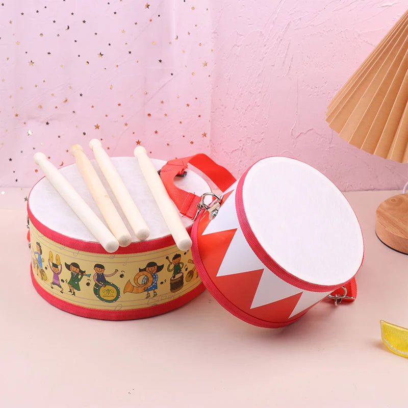 Drum Wood Kids Early Educational Musical Instrument For Children Baby Toys Beat Instrument Hand Drum Toys