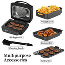 TopStrong 8 in 1 6L Capacity Touch Control Electric Hot Air Fryer Grill