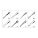 8pc Tie Clip Set Metal Silvery Color Necktie Clip For Men Wedding Gentleman Ties Bar Crystal Pin For Men's Accessories Jewelry