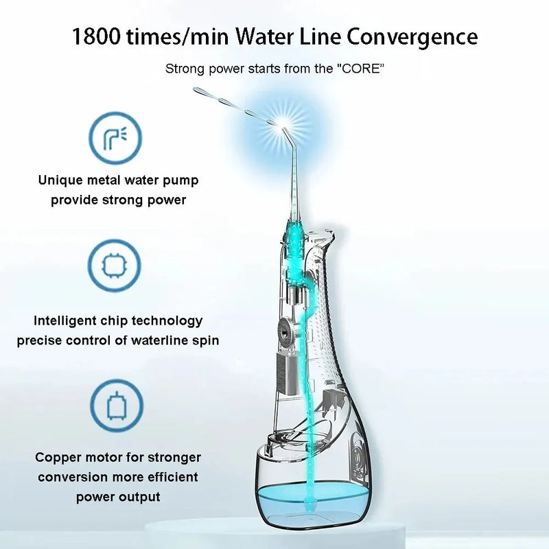 4 Modes Powerful Irrigator Dental Water Flosser Jet Pick Mouth Washing Machine Shower 30-140psi Floss For Teeth Toothpick