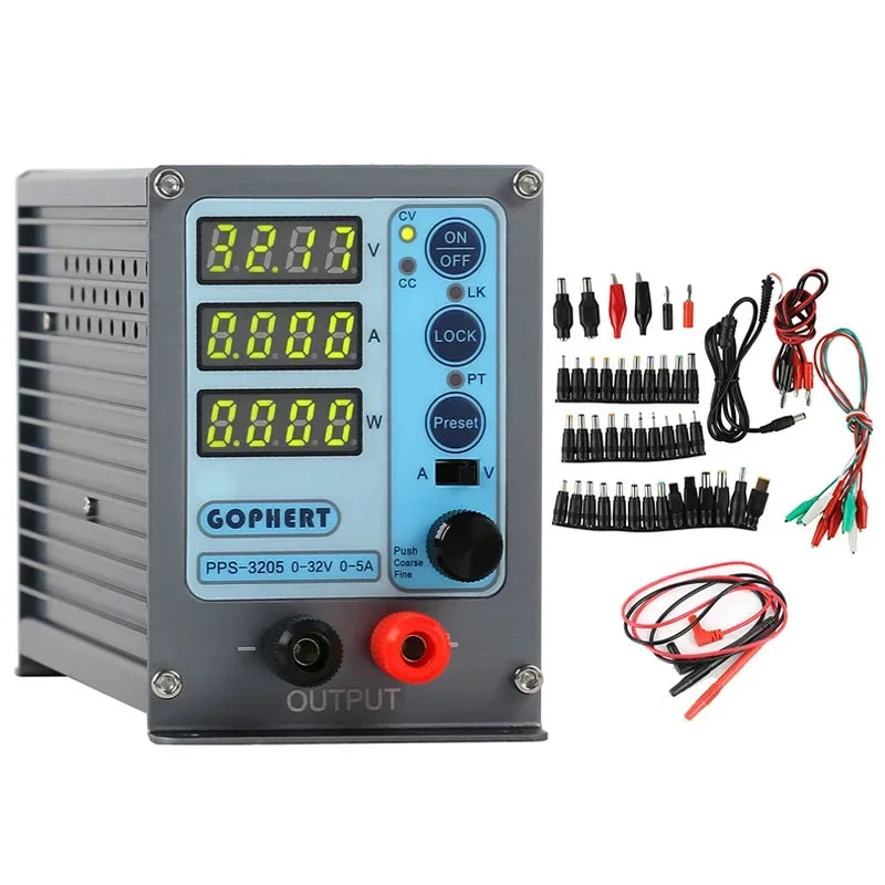 NPS-1601 New Version Laboratory DIY Adjustable Digital Mini Switch DC Power Supply WATT With Lock Function 32V 16V 60V 5A 10A 3A