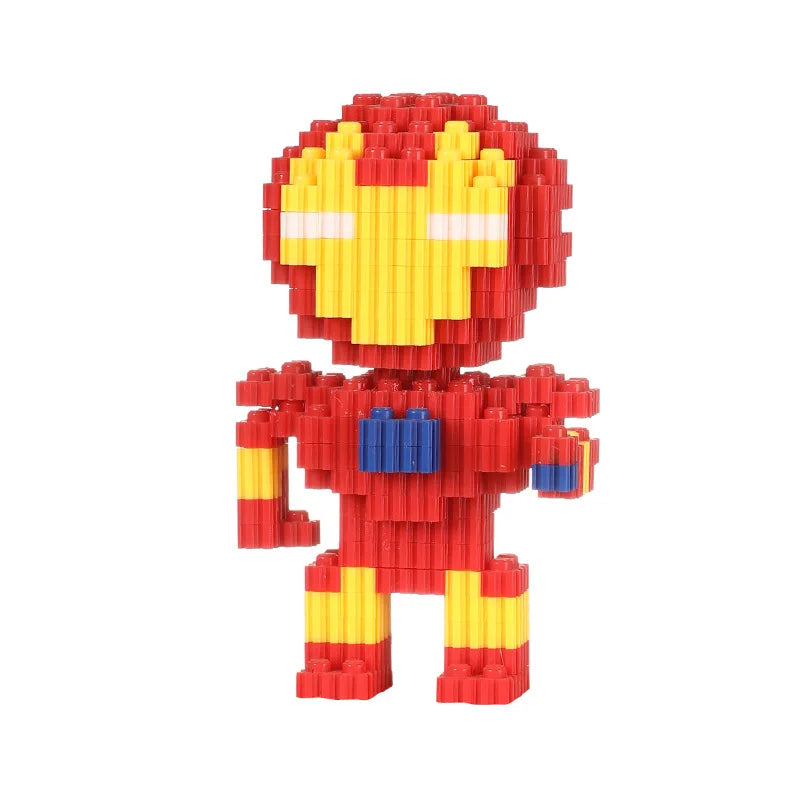 Disney Sanrio Kulomi Building Block Toys Cartoon Characters , Mario Katie Cat Small Particle  Assembly Toys Wholesale Spider-Man