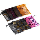 25/50pcs 10x15cm Halloween Organza Gift Bag Drawstring Spider Web Multi Color Printing Packaging Gift High Quality Candy Bag