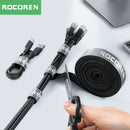 Rocoren Kabel Organizer Kabelwickler USB Kabelmanagement Ladegerät Schutz für Handy Maus Kopfhörer Kabelhalter Kabelschutz