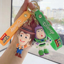 Cute Cartoon Disney Toy Story Buzz Lightyear Woody Lotso Keychain Keyring Gift for Kids Friends Accessories Wholesale