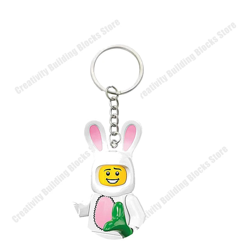 Hot Selling Classic Series keychain Mini 3D Character Model Set Building Blocks Assembling Toys Children's Birthday Gifts