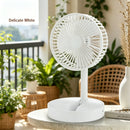 Foldable Retractable Mini Desk Fan USB Rechargeable Portable Small Electric Fan With Built In Phone Stand Storage Design For Off