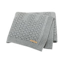 Babydecken Gestrickt Baumwolle Einfarbig Neugeborene Babys Schlafdecke Kinderwagen Decken Weich Säuglingswickel Mehrzweck