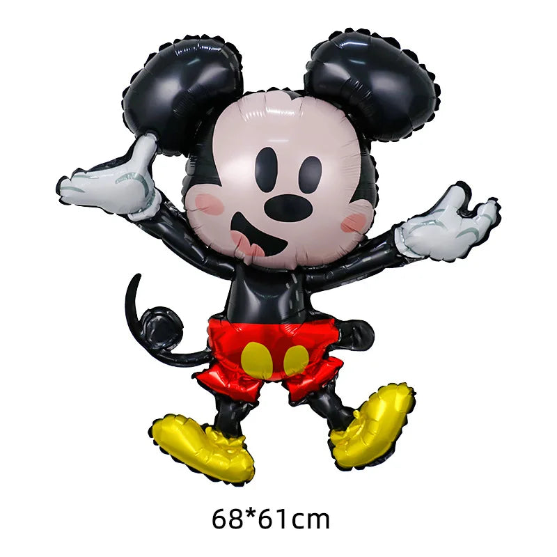 Disney Mickey Minnie Mouse Foil Balloon Baby Shower Birthday Cartoon Mickey Mouse Balloon Party Decoration Air Globos Supplies