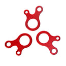 Zeltleinen-Spanner 3-Loch Outdoor Camping Zelt Windseil-Spanner Aluminiumlegierung Spanner Zeltleine Seil-Befestiger Spannhaken