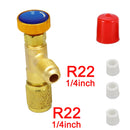 R410A R22 Air Conditioning Refrigerant Charging Valve Adapter Liquid Safety Valve Manifold Gauge Refrigeration Hose Adapters
