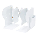 Adjustable Bookend with Pen Holder Extends up to 19 Inch Expandable Desk Magazine File Organizer Holder for Office Book Storage