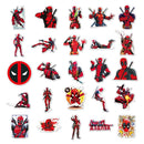 10/30/50PCS Disney Super Hero Deadpool Cartoon Sticker DIY Guitar Laptop Luggage Skateboard Graffiti Decals Fun for Kid Toy